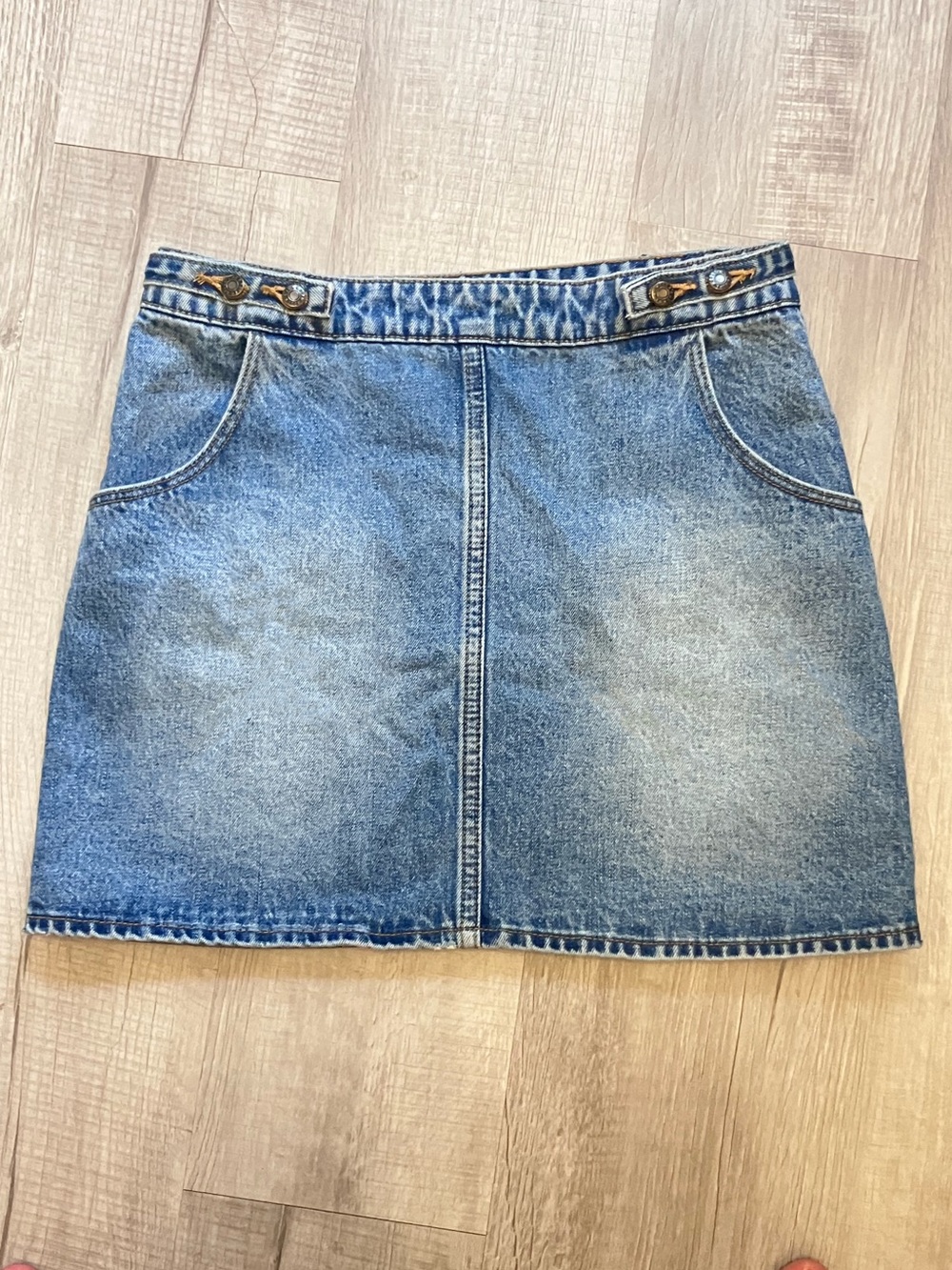 ROLLA'S Charlie Denim Mini Skirt - Wrap around style